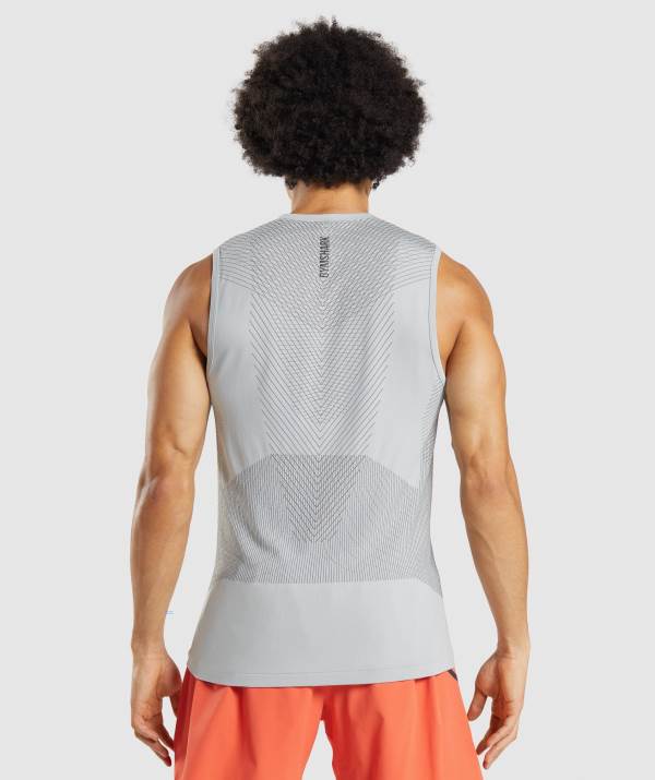Panske Tielko Gymshark Apex Seamless Svetlo Siva Čierne / Siva | TX4910857